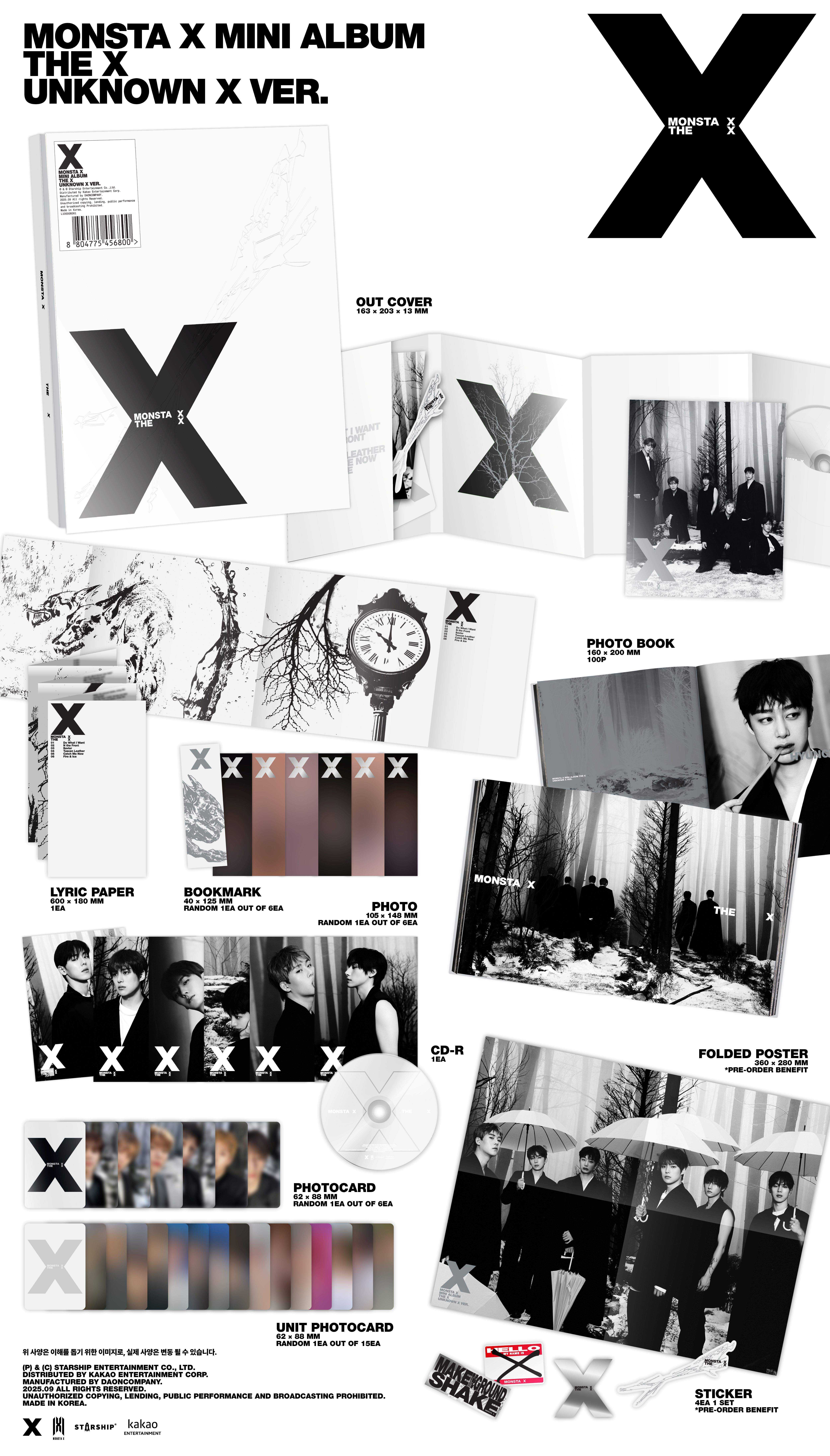 MONSTA X - THE X (PHOTOBOOK Ver.)